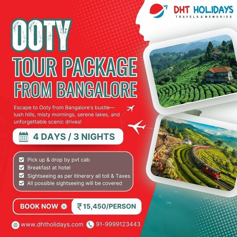 3 Nights 4 Days Ooty Tour Package From Bangalore