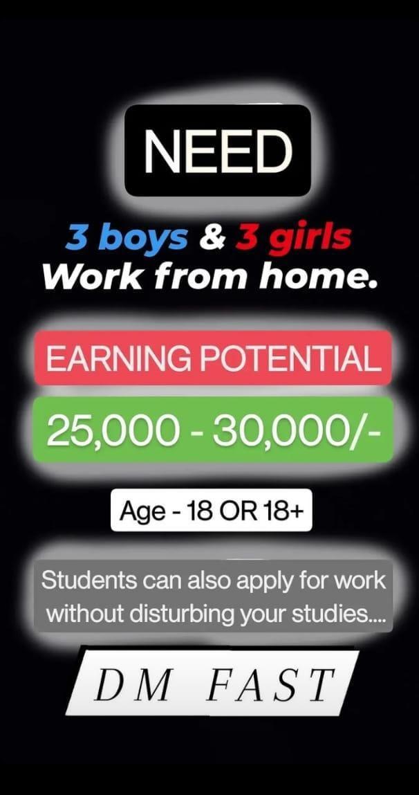 Work from home interested candidates DM fast 