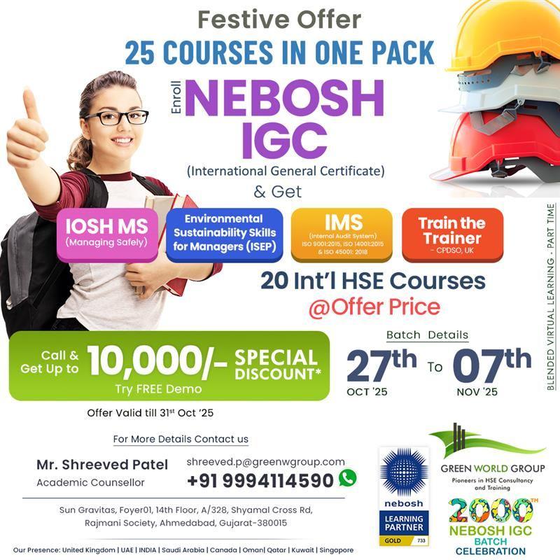 NEBOSH IGC Course in Ahmedabad 