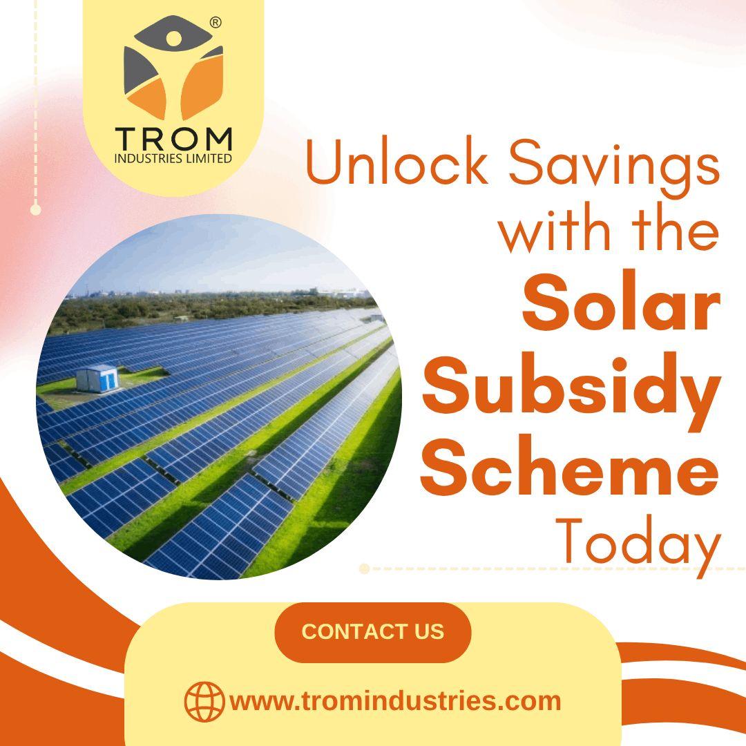 Unlock Savings with the Solar Subsidy Scheme Today