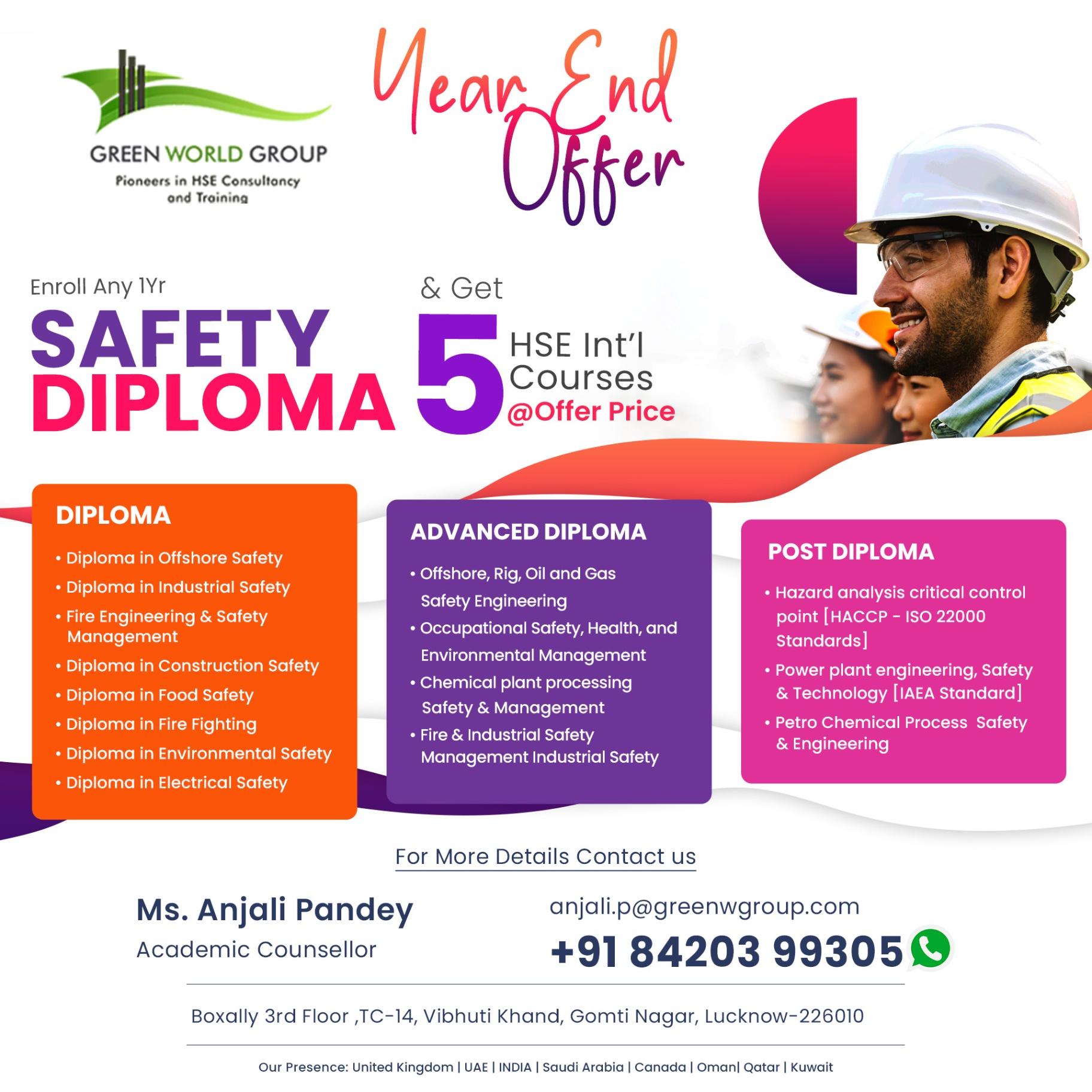 Grab the Year-End Safety Diploma Offer 