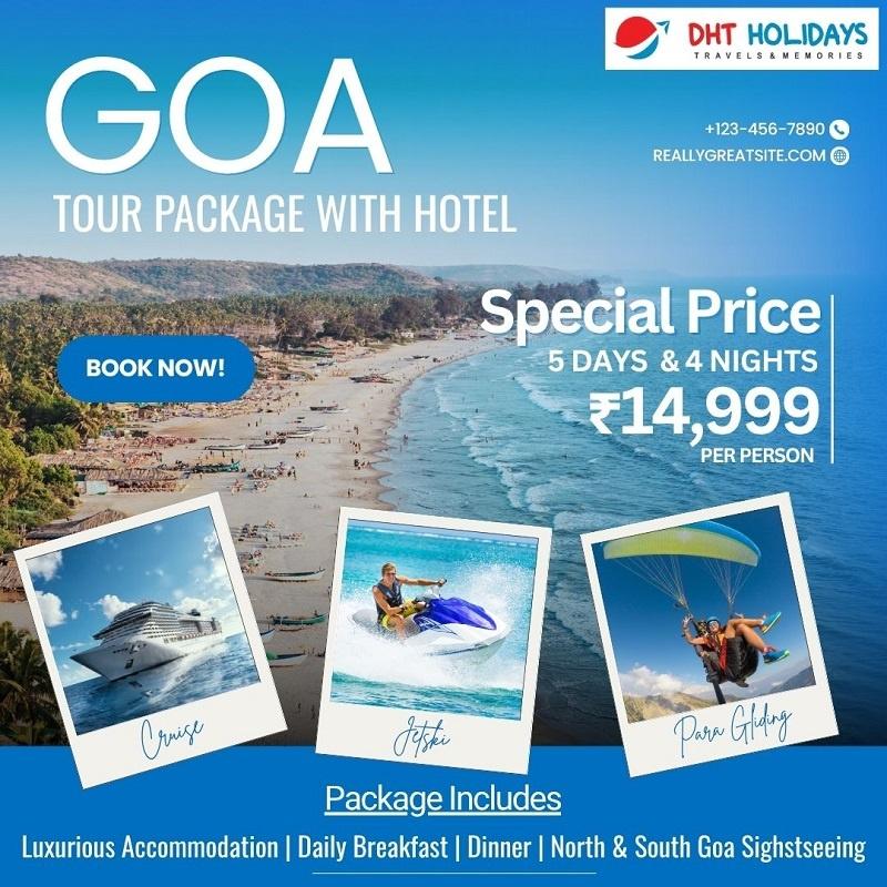 Goa Tour Package 4 Nights 5 Days with Hotel