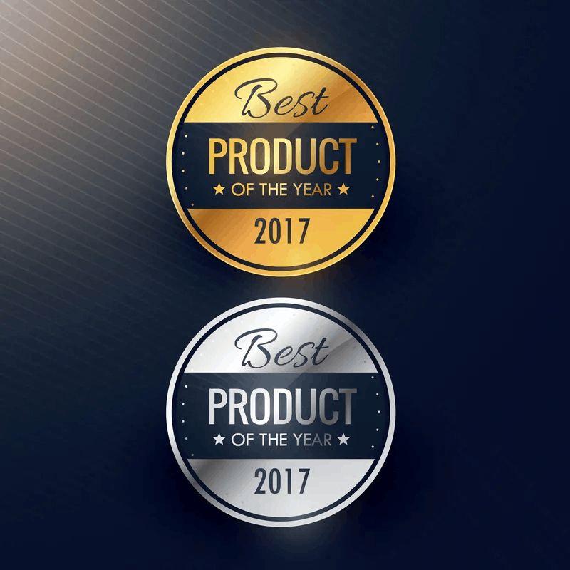 Gold and Silver Vinyl Stickers