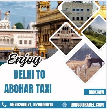 Delhi to Abohar Taxi fare one way