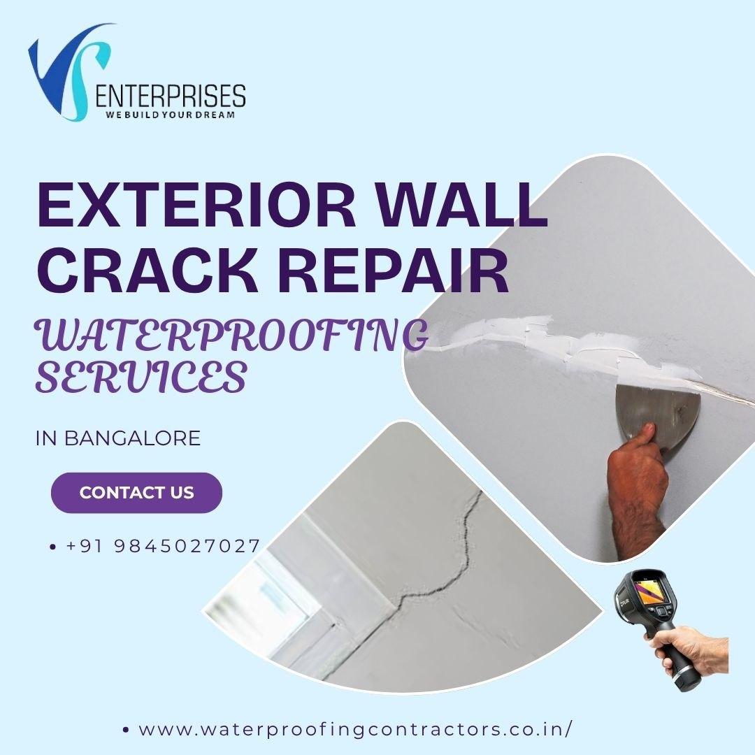 Exterior Wall Crack Repair Waterproofing Services in Bangalore
