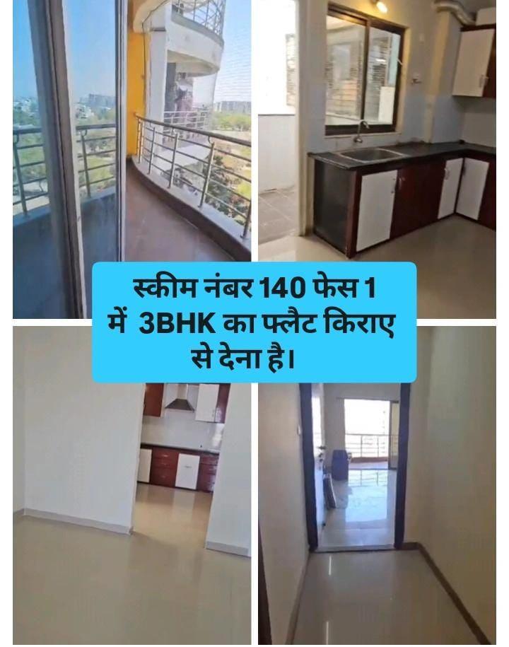 3BHK Semi Furnished Flat Available On Rent In Covered Campus At Scheme no 140.