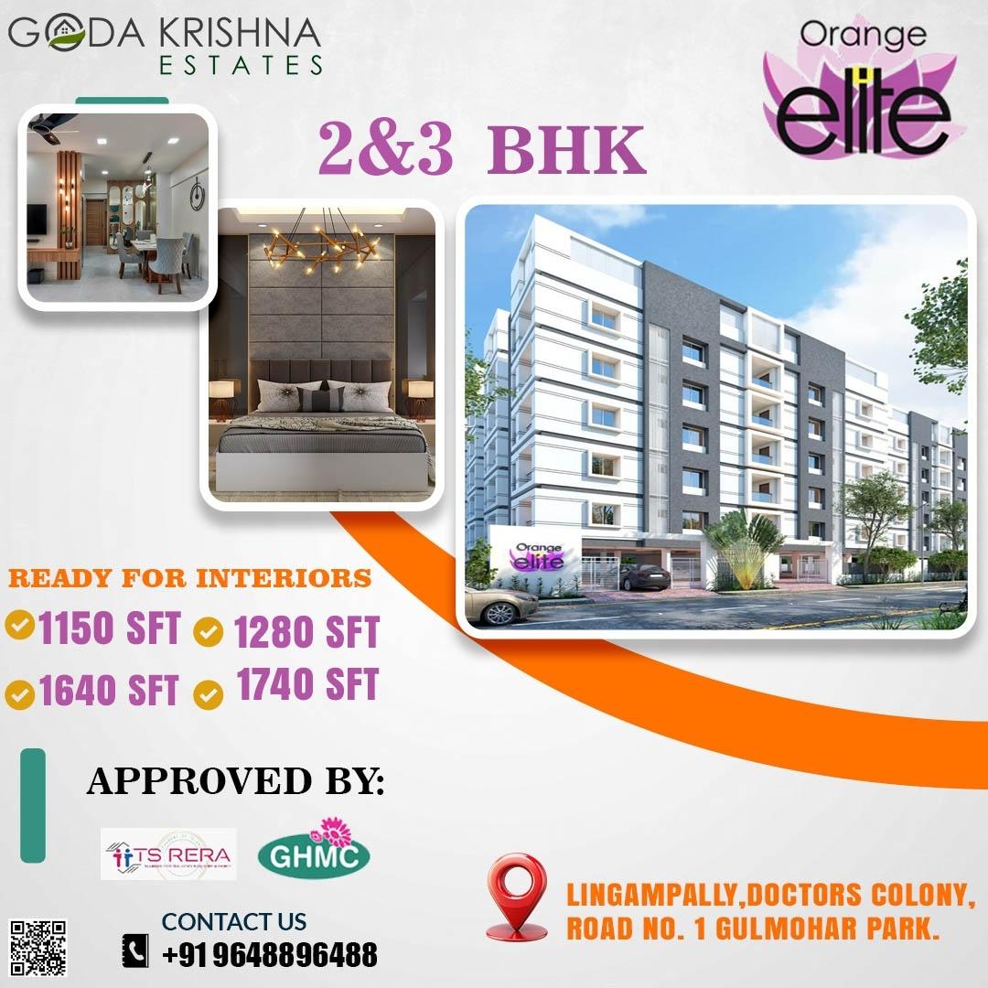 Modern 2 & 3 BHK Flats for Sale in Lingampally