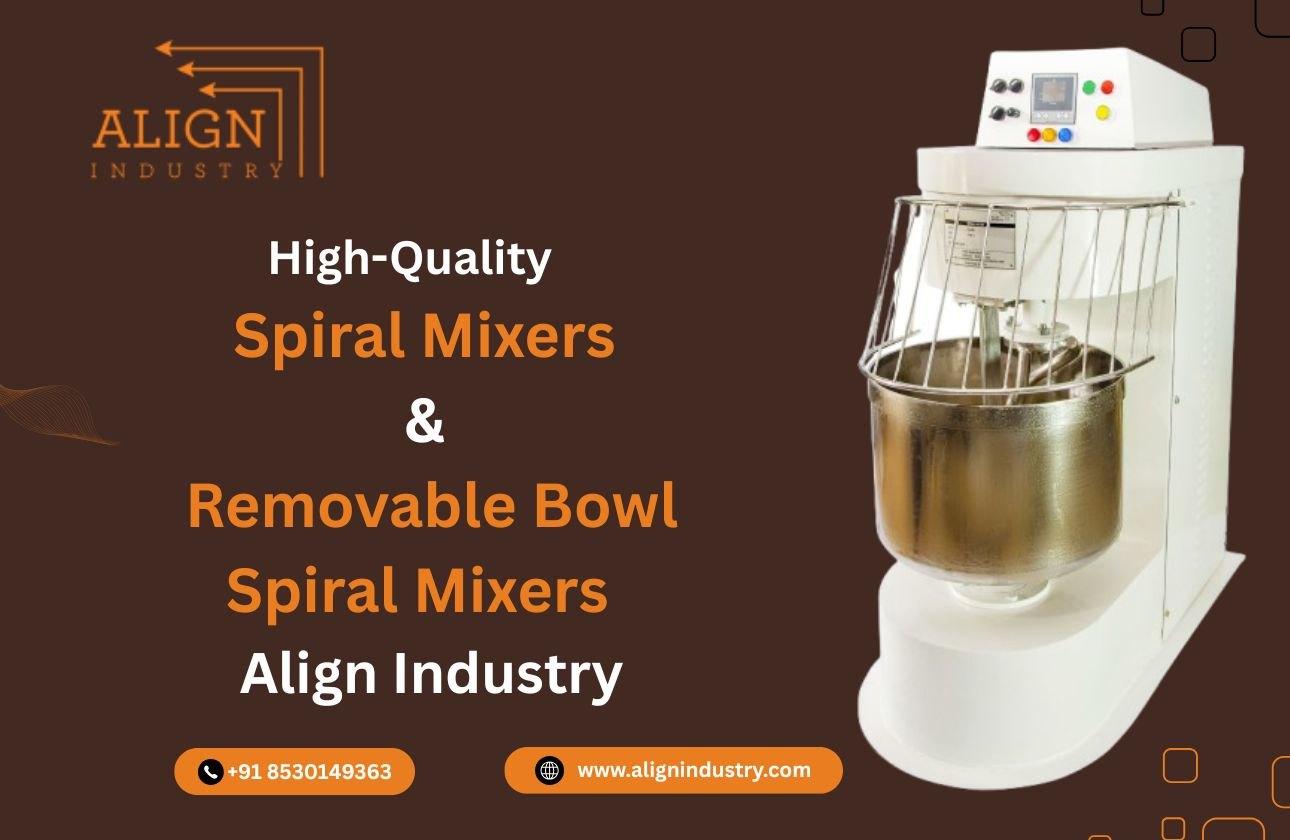 Industrial Spiral Mixers with Removable Bowls | Durable & Efficient Dough Mixers