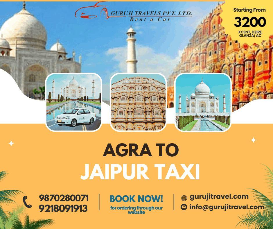 Agra to Jaipur Taxi Service 