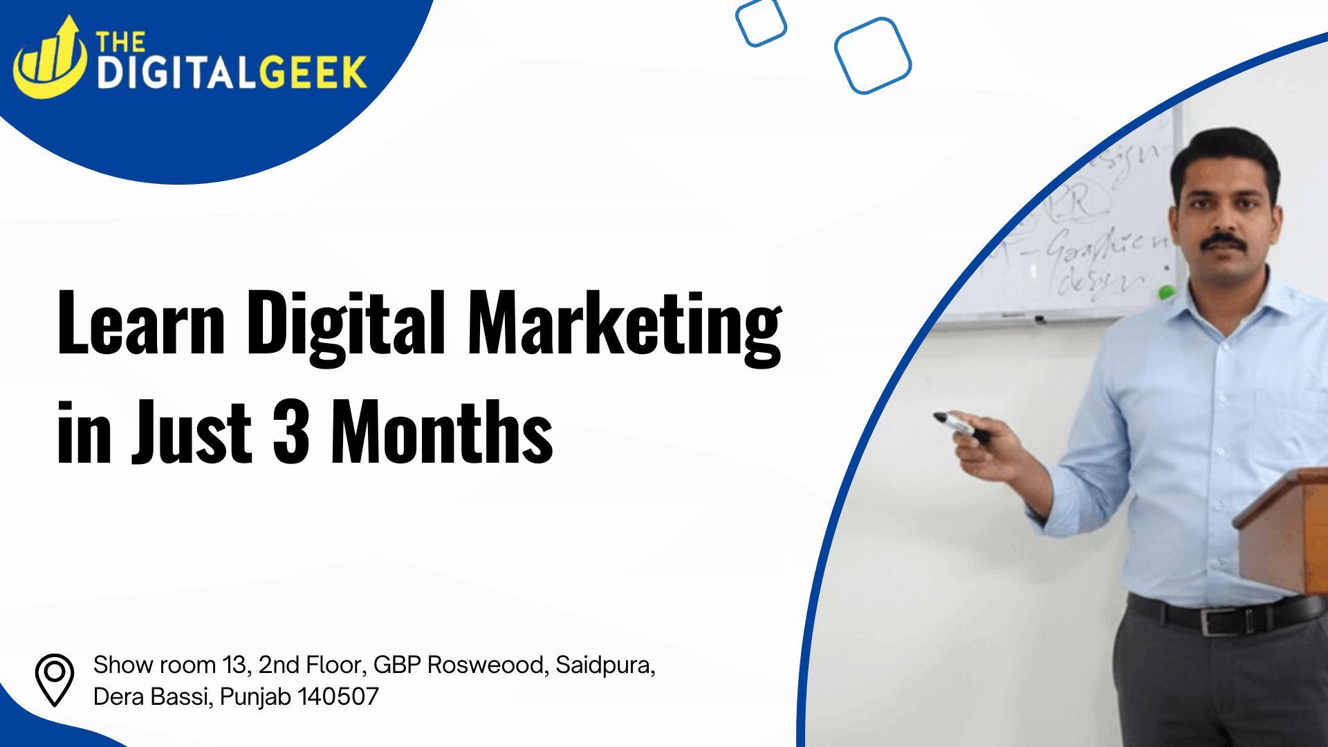Learn Digital Marketing in Just 3 Months