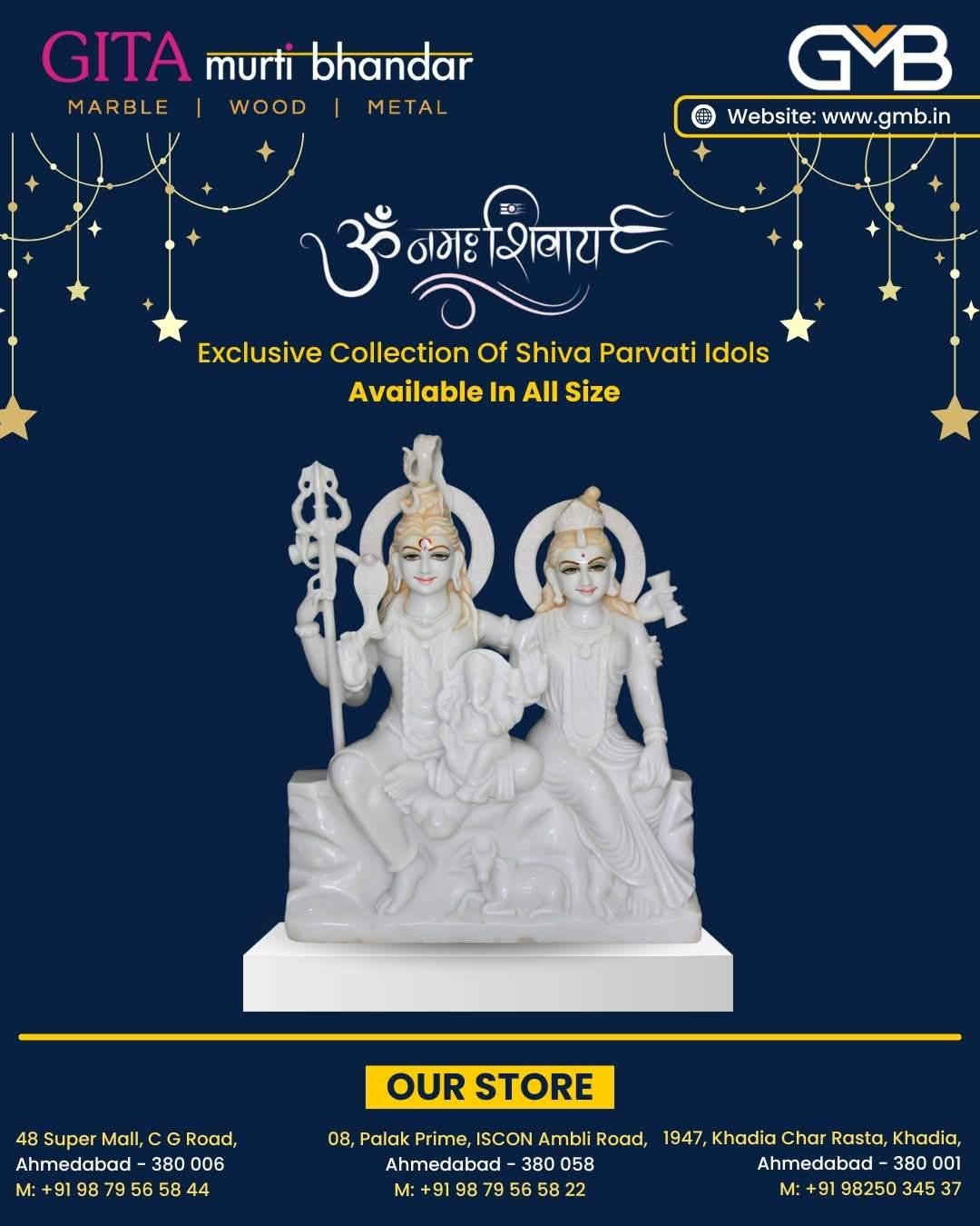 GMB.in | Shiva Parvati Statues,  Hindu God Statues 