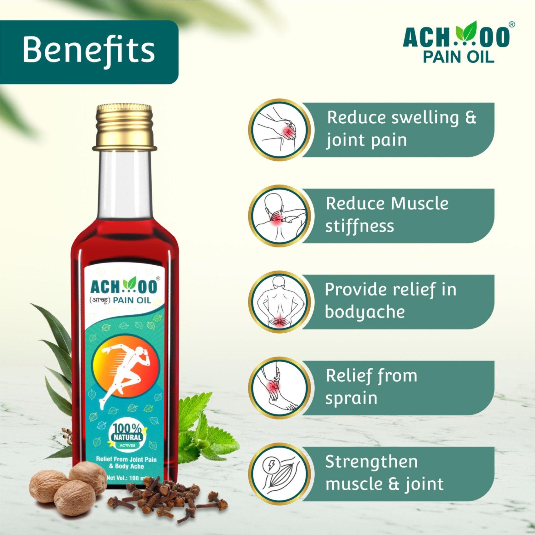 Benefits of Achoo Herbal Pain Relief Oil
