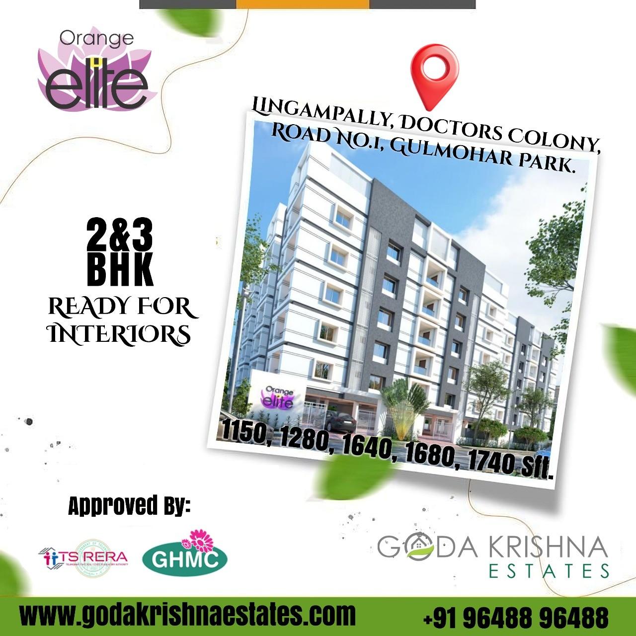 Modern 2 & 3 BHK Flats for Sale in Lingampally