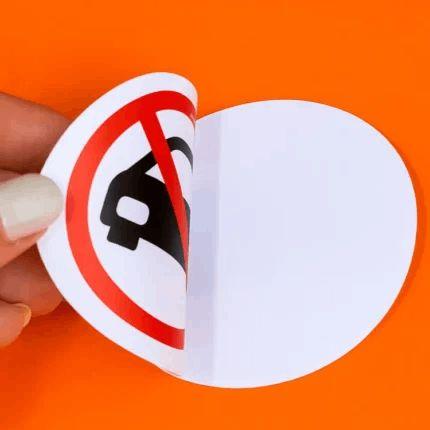 Front Adhesive Sticker