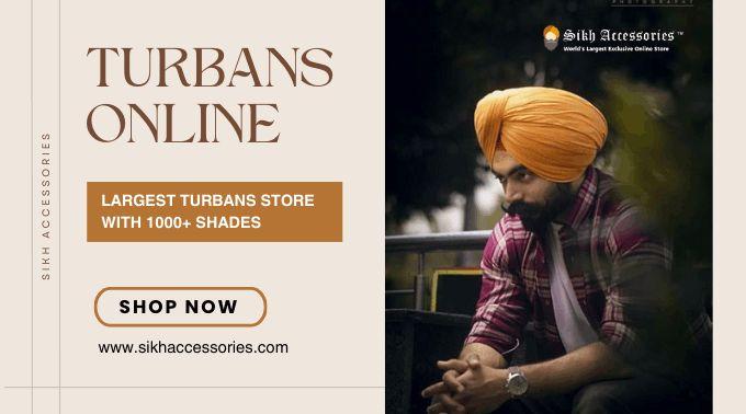 Turbans Online | Largest Turban Store with 1000+ Shades