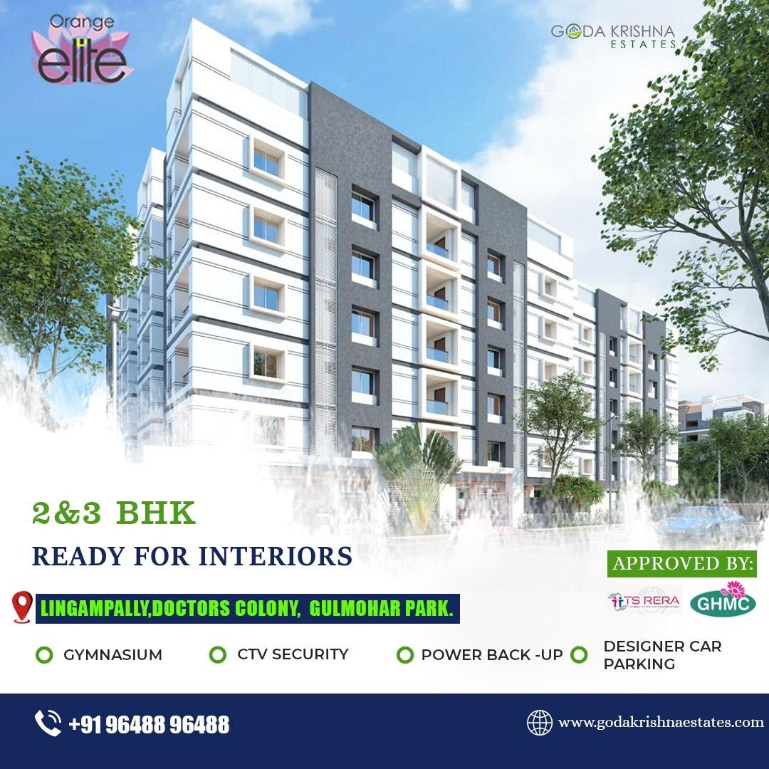 Ready for-Interior 2 & 3 BHK Flats  Excellent Value in Lingampally
