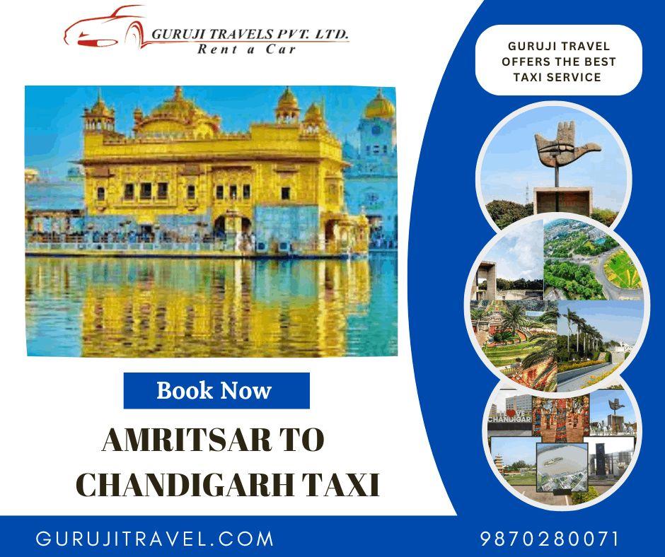 Amritsar to Chandigarh Taxi one way fare