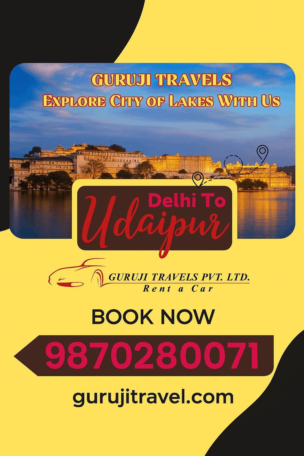 Delhi to Udaipur Cab Service