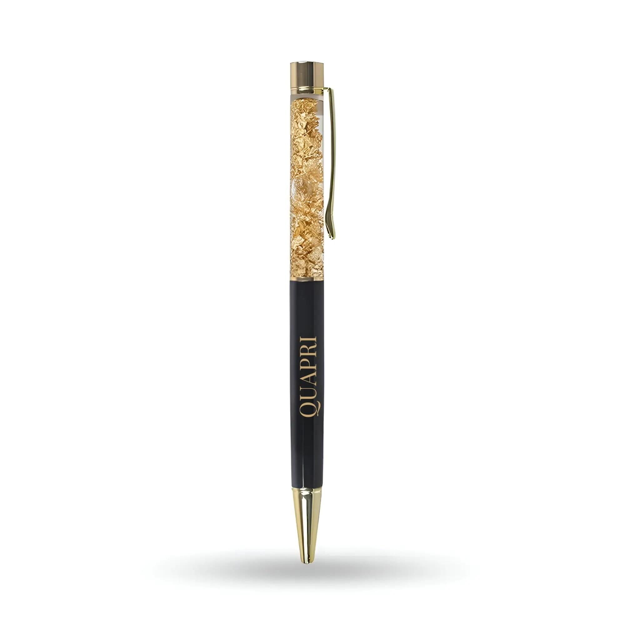 Personalized Golden Glitter Pen
