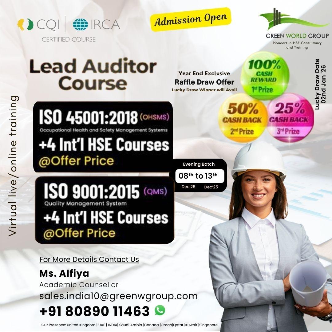  Begin Your Lead Auditor Journey with Green World Group!