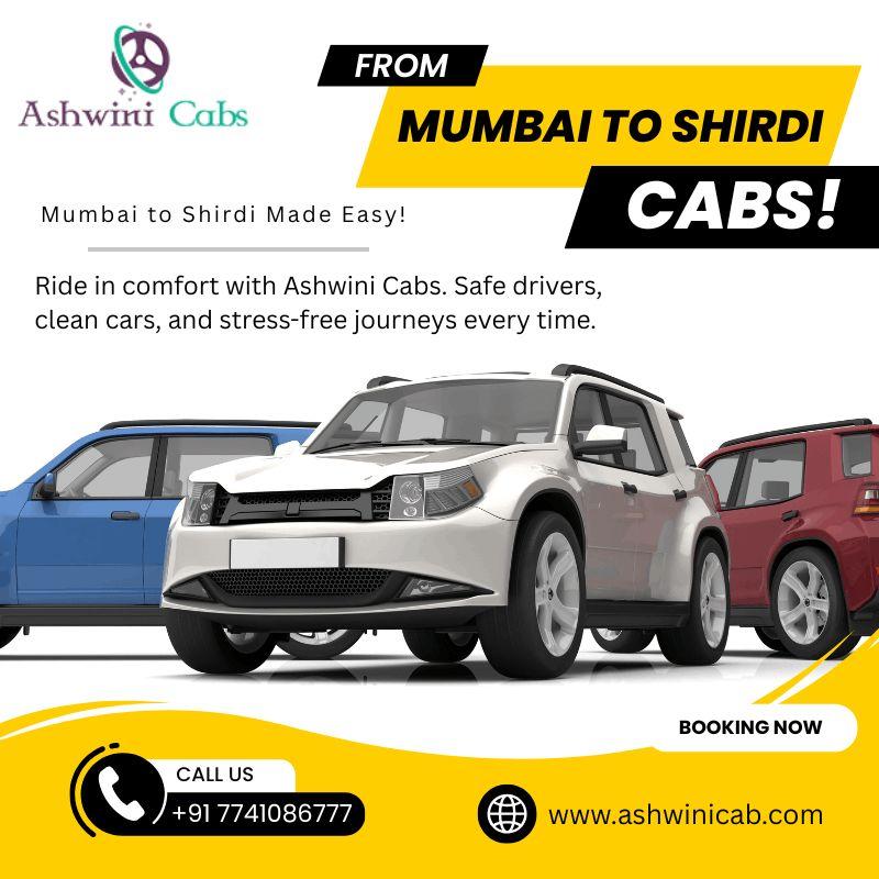 Book Reliable Mumbai to Shirdi Cabs with Ashwini Cabs today!