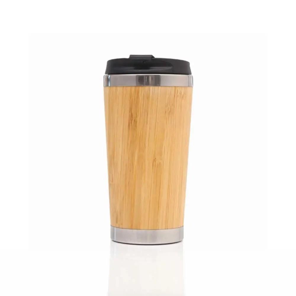 Bamboo Mugs With Flip Lid