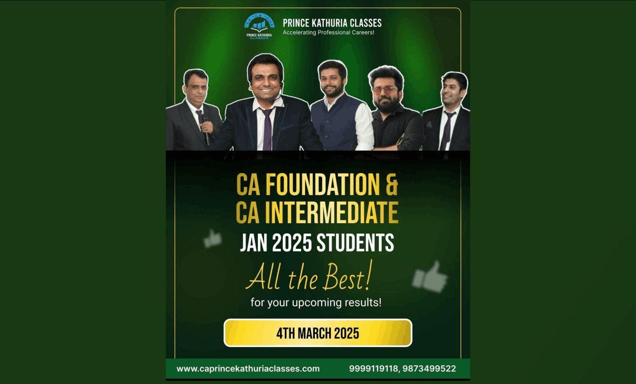 Best CA Coaching in Faridabad | CA Prince Kathuria Classes