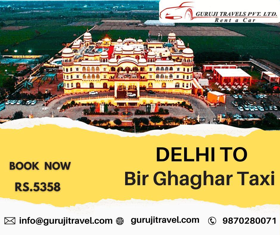 Delhi to Bir Ghaghar Innova fare one way