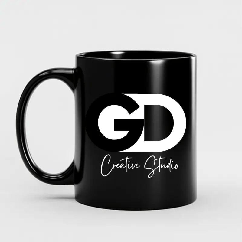 Ceramic Coffee Mugs Custom Black Ceramic Mug: