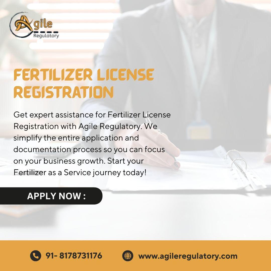 Fertilizer License Registration Made Easy by Agile Regulatory