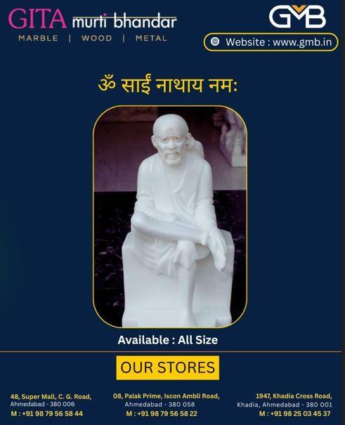 GMB.in | Marble God Statues, Sai Baba marble Murti 