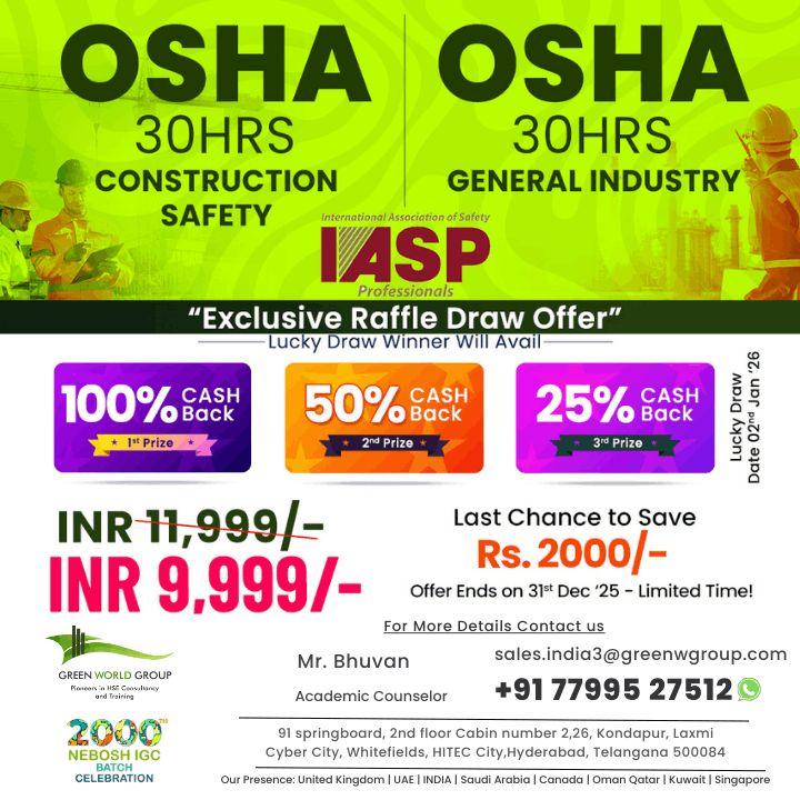 Unlock Your Career Growth with OSHA 30 Hrs Training!