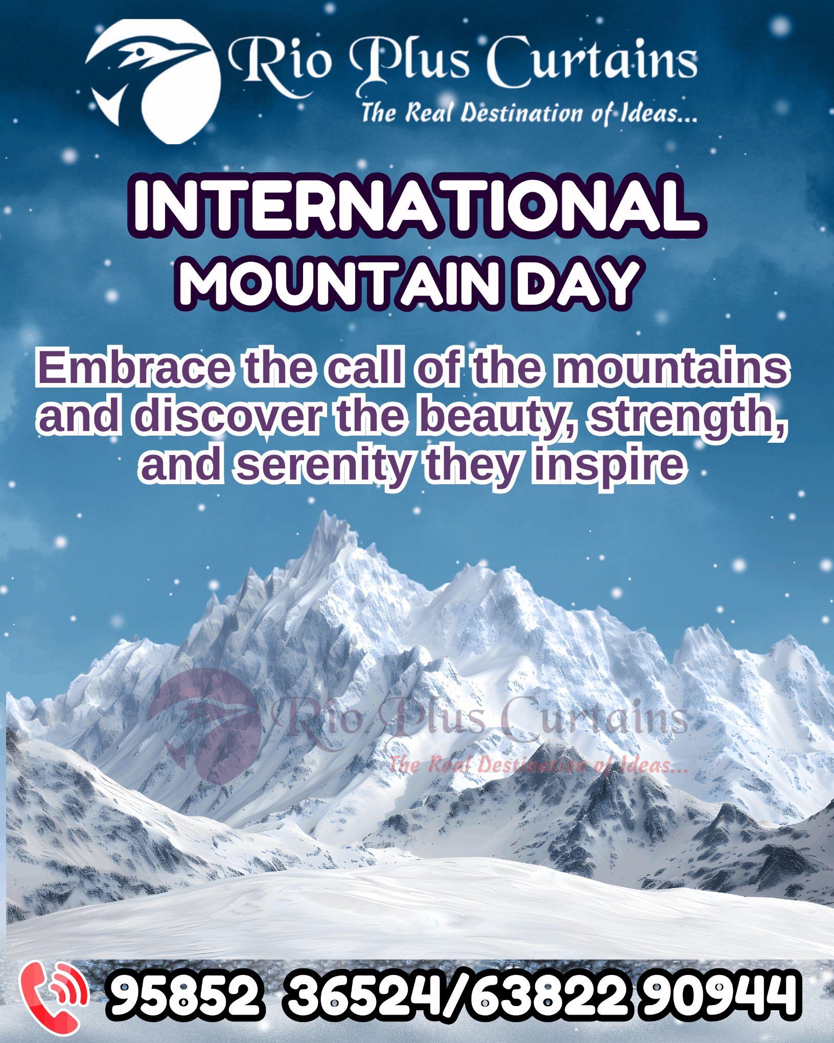 International Mountain Day 2 Rio Plus Curtains in theni