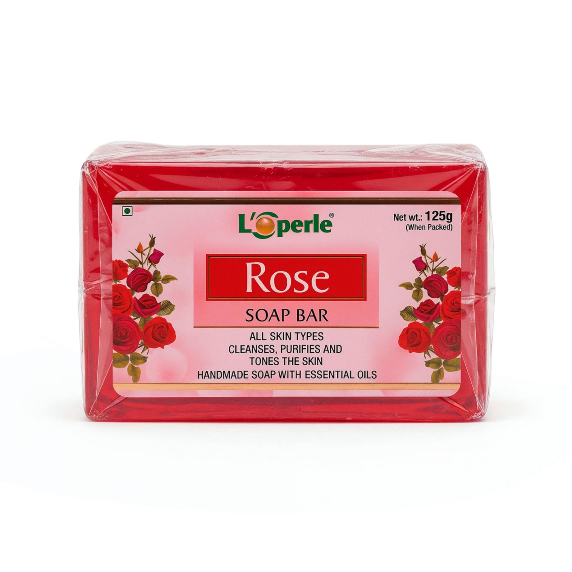 Loperle Rose Soap Bar is made with natural ingredients to purify