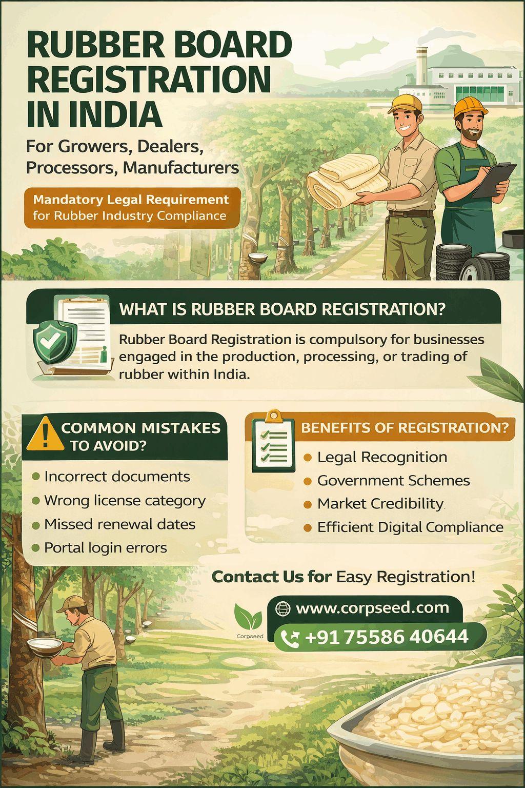 Get Rubber board license with ease hassle free service by corpseed