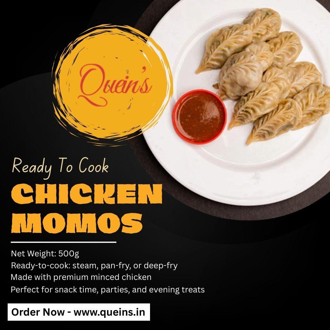 Buy Chicken Momos Online From Queins