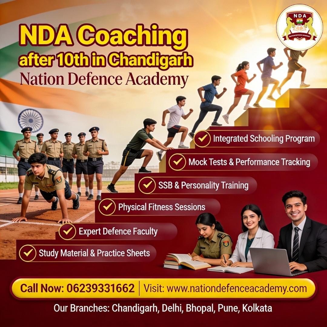 NDA Academy in Chandigarh for 11th and 12th