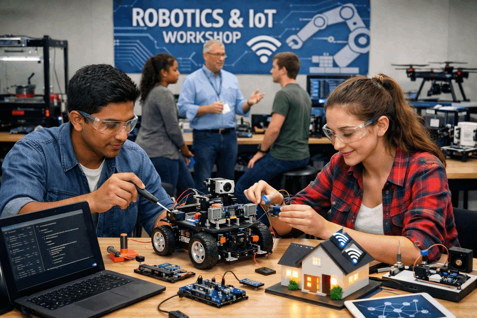 Engineering College Workshops in the Robotics and IoT	