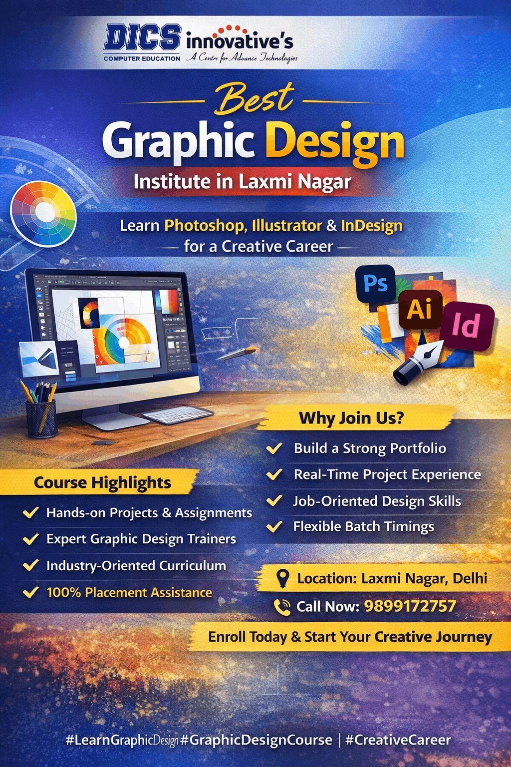 Best Graphic Design Institute in Laxmi Nagar