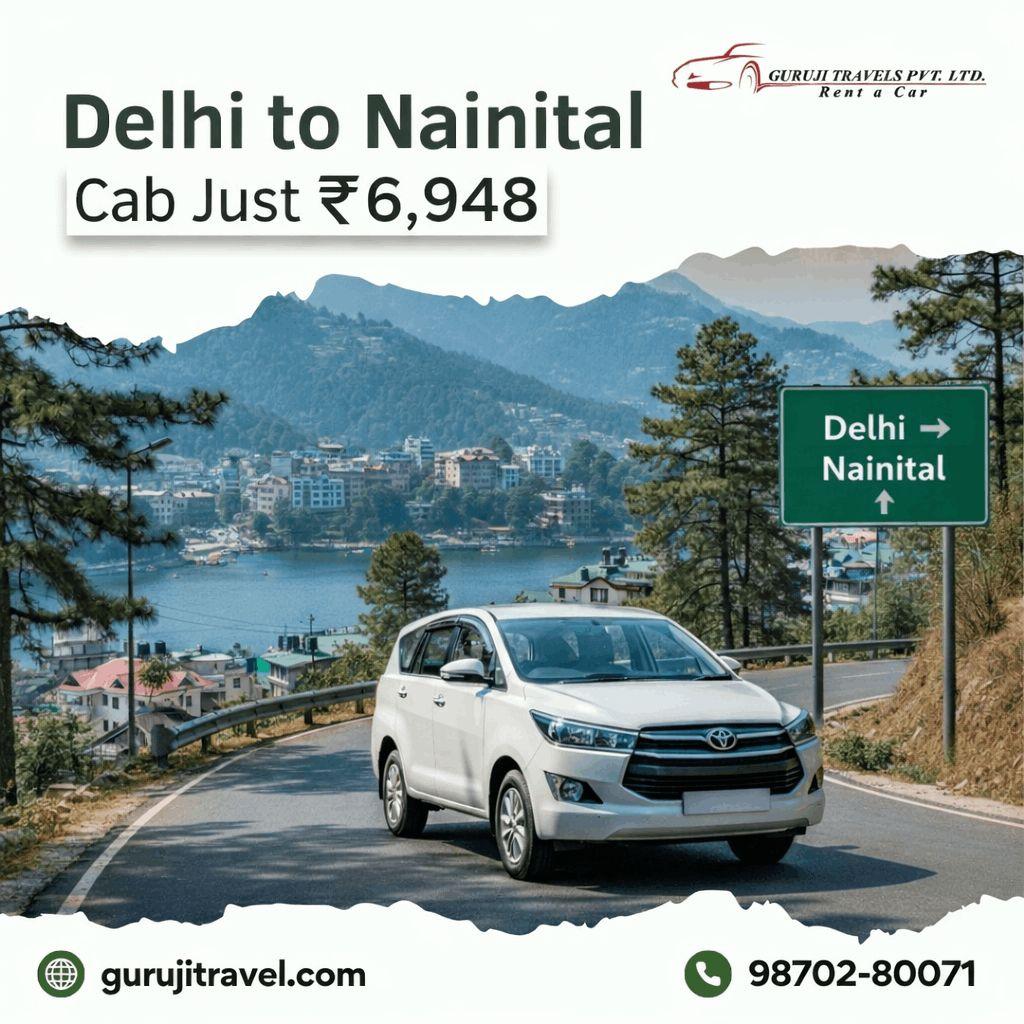 Our Taxi from Delhi to Nainital