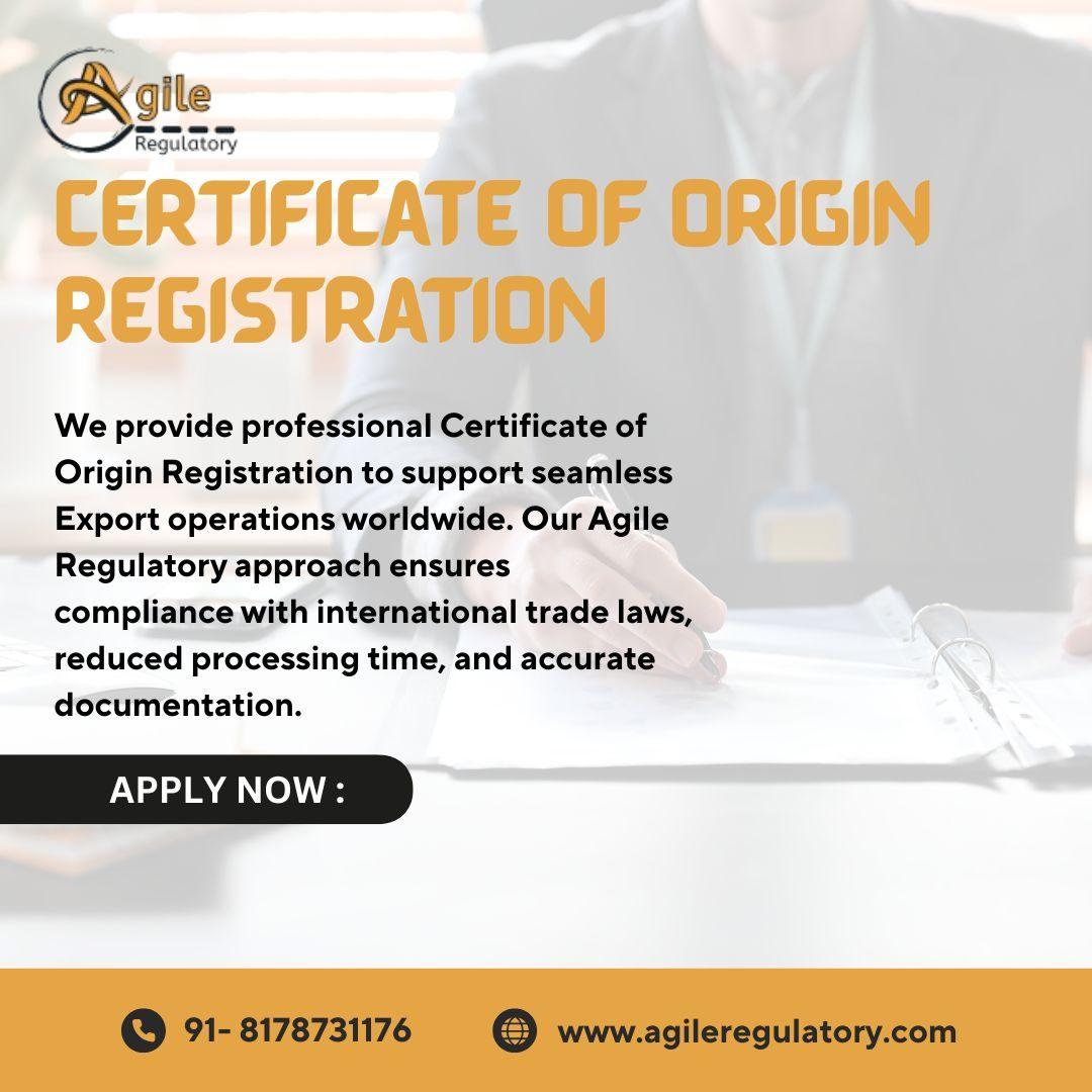 Streamlined Export Compliance & Origin Registration Services