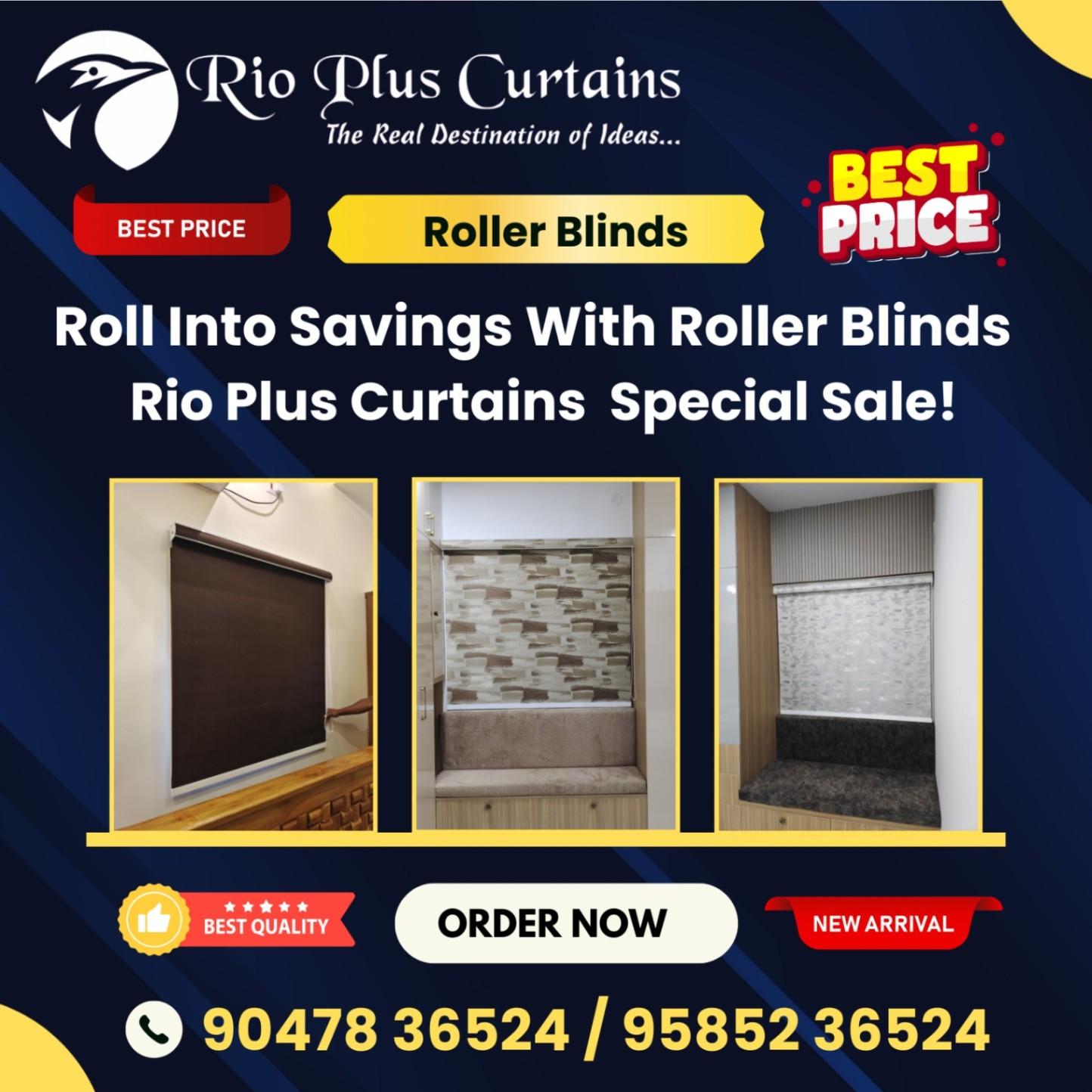 Roller BLinds In Theni From Riom Plus Curtains  9585236524
