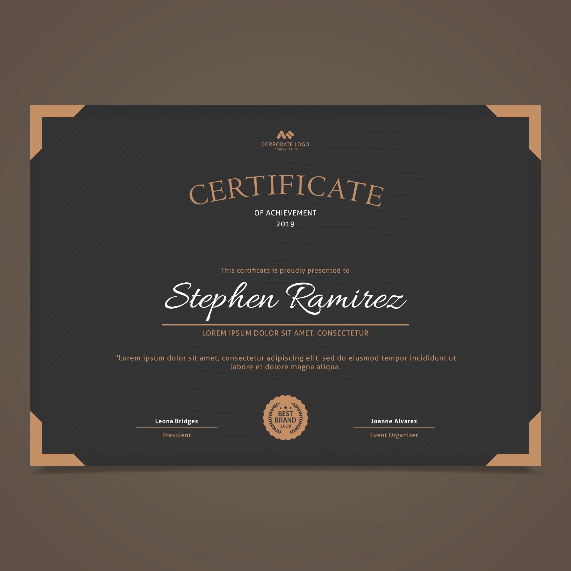Frameless Certificate Frame    