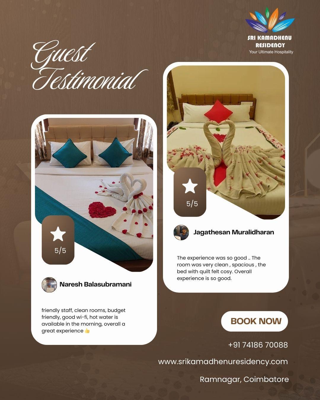 Trusted by Guests for the Best Rooms in Coimbatore