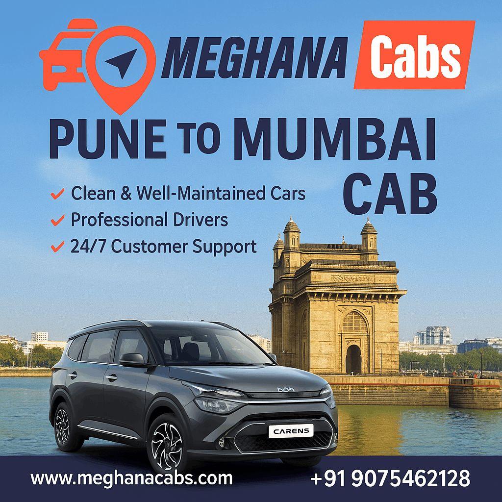 Meghana Cab : Pune to Mumbai Cabs