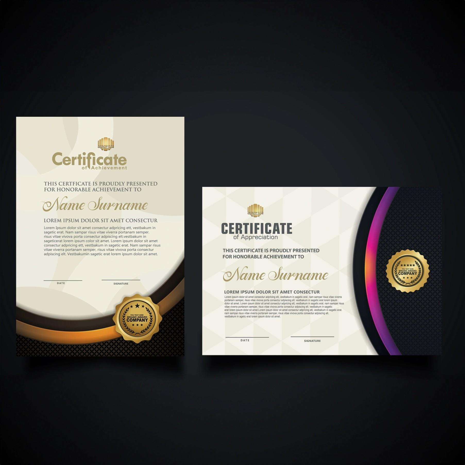 Certificates                            