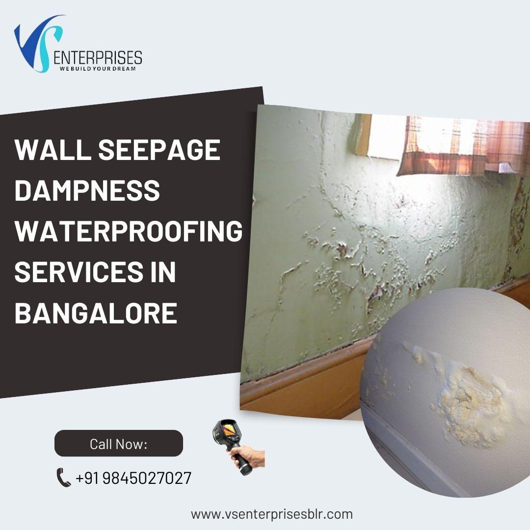 Wall Seepage dampness Waterproofing Services in Bangalore