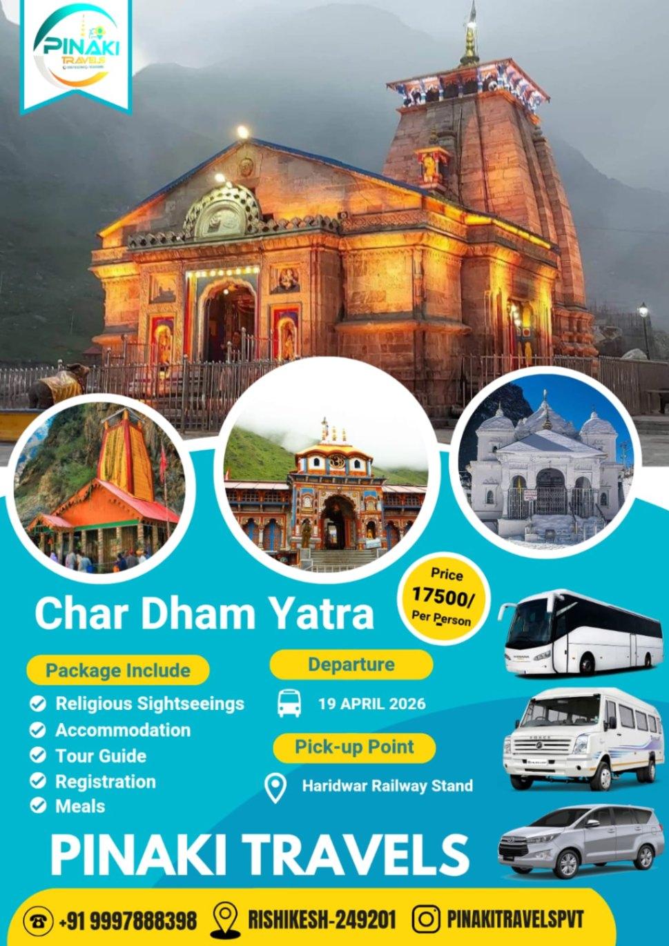 Chardham yatra uttrakhand Pinaki travels Best service providers 
