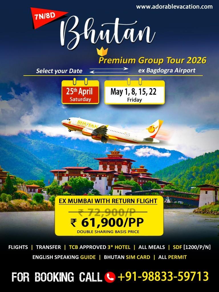 Bhutan Tour from Mumbai