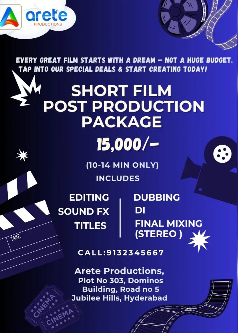 Short Film Editing, Dubbing & DI.Hyderabad